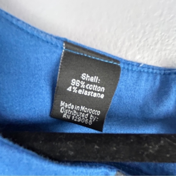 Desigual Boho Artsy Cotton Blend Sleeveless Blue Shift Dress Small - Picture 5 of 11